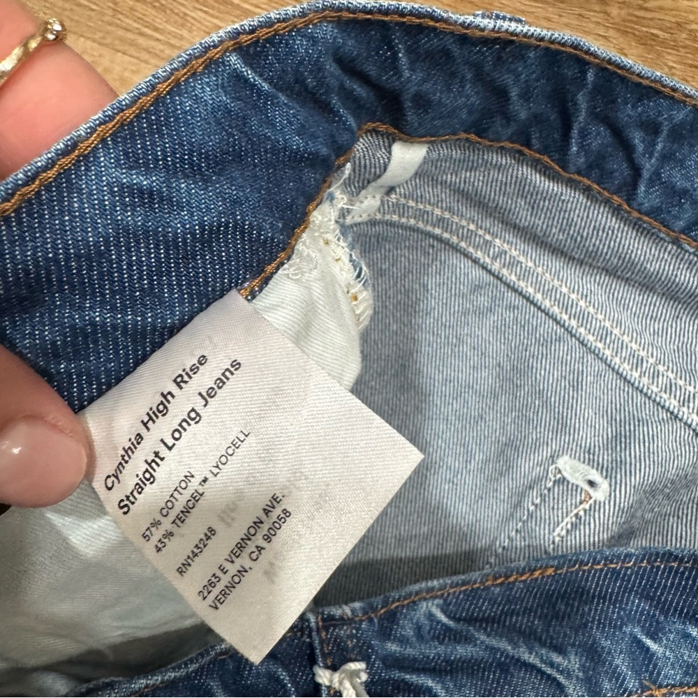 Reformation Blue Straight Leg Jeans - Picture 8 of 9